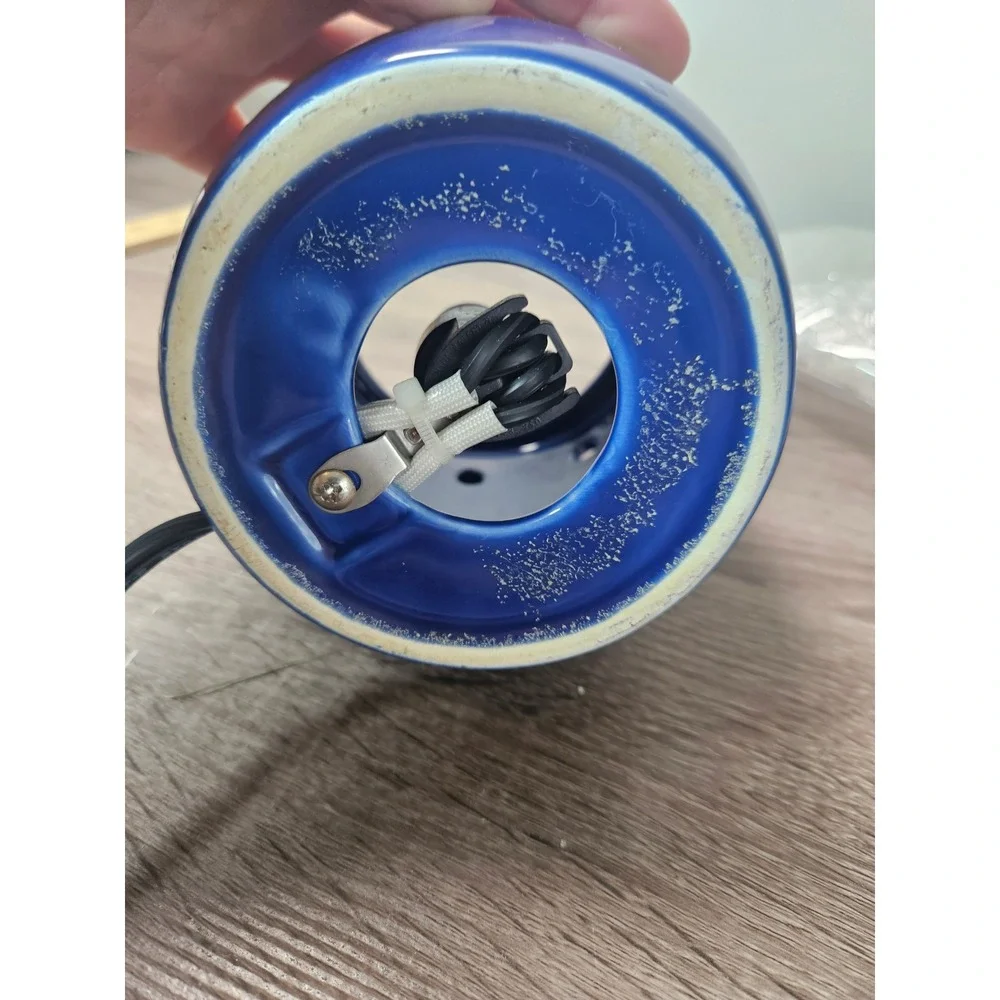 Scentsy US Air Force Electric Wax Warmer Blue Ceramic Military Logo 25W Bulb
